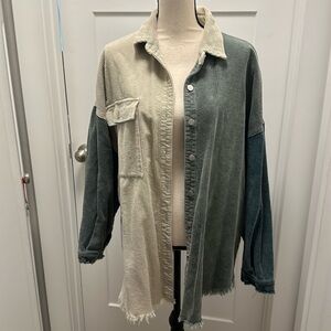 POL Corduroy Shacket NWT